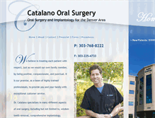 Tablet Screenshot of catalanooralsurgery.com